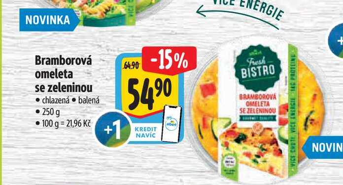  Bramborová omeleta se zeleninou  250 g