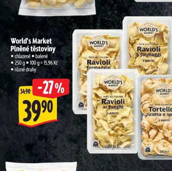World's Market Plněné těstoviny  250 g