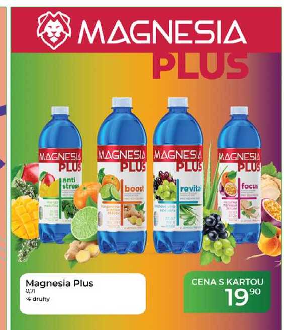 Magnesia Plus 0,71 -4 druhy ( CENA S KARTOU 1990 