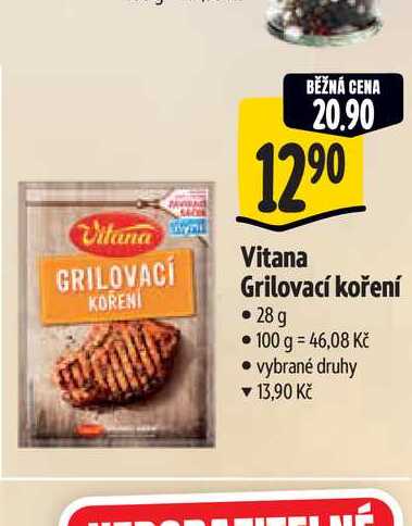   Vitana Grilovací koření  28 g  