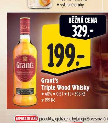  Grant's Triple Wood Whisky  0,5 l