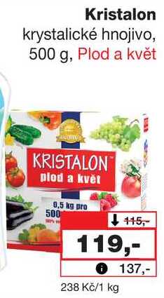 Kristalon krystalické hnojivo, 500 g