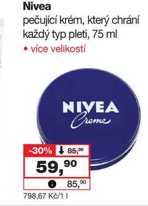 Nivea pečující krém, který chrání každý typ pleti, 75 ml