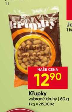 Křupky vybrané druhy 60 g