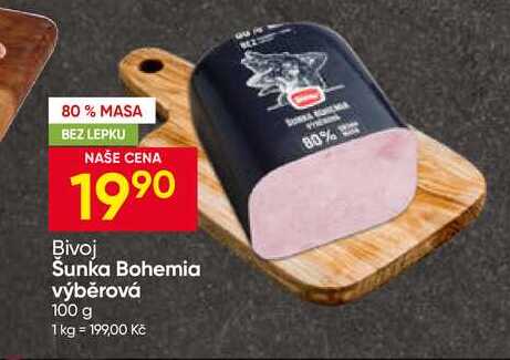 Bivoj Šunka Bohemia výběrová 100 g 