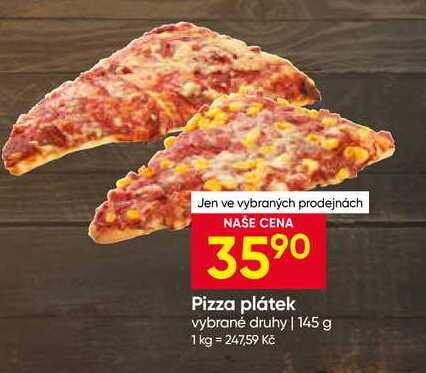 Pizza plátek vybrané druhy 145 g 
