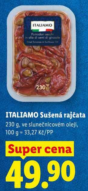 ITALIAMO Sušená rajčata, 230 g