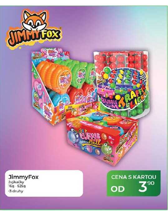 JimmyFox žvýkačky 16g