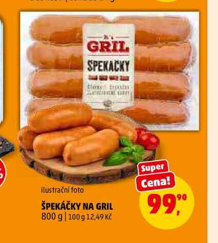 ŠPEKÁČKY NA GRIL, 800 g 