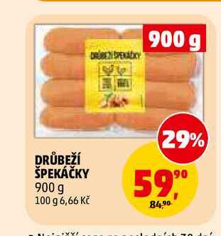 DRŮBEŽÍ ŠPEKÁČKY, 900 g