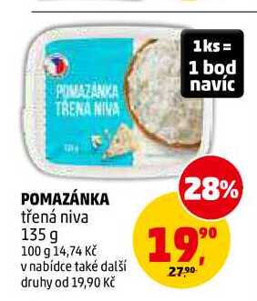 POMAZÁNKA třená niva, 135 g 