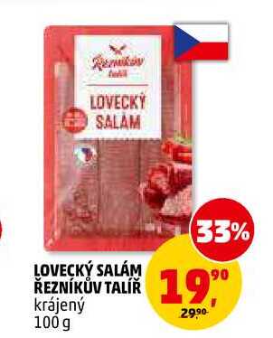 LOVECKÝ SALÁM ŘEZNÍKŮV TALÍŘ, 100 g