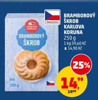 BRAMBOROVÝ ŠKROB KARLOVA KORUNA, 250 g