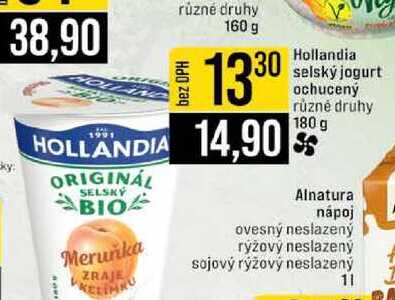Hollandia selský jogurt ochucený různé druhy 180 g
