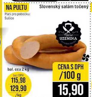 Slovenský salám točený Mase 100 g