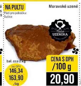 Moravské uzené bal. cca 2 kg 