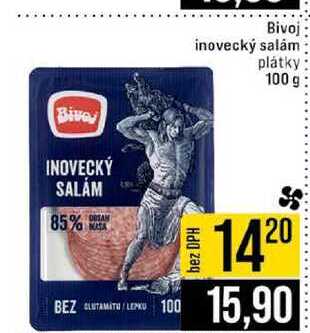 Bivoj inovecký salám plátky 100 g