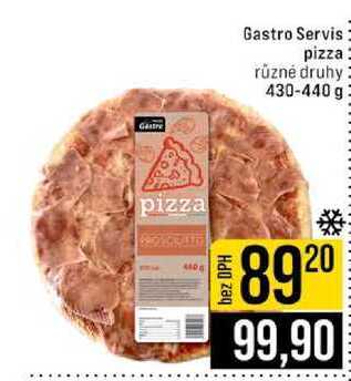 Gastro Servis pizza různé druhy 430-440 g