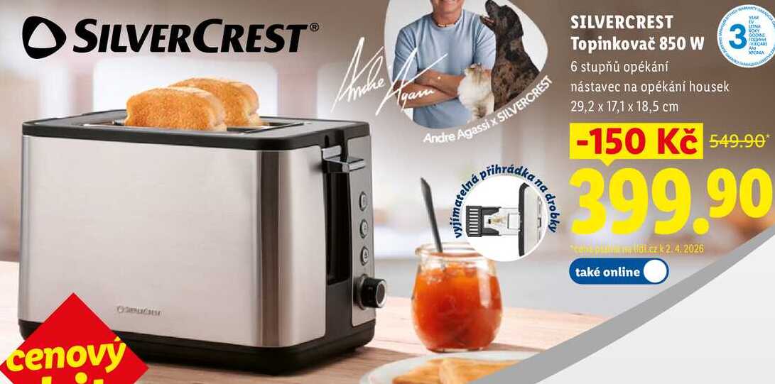 SILVERCREST Topinkovač 850 W 