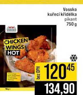 Vossko kuřecí křidélka pikant 750 g