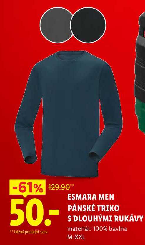 ESMARA MEN PÁNSKÉ TRIKO S DLOUHÝMI RUKÁVY 