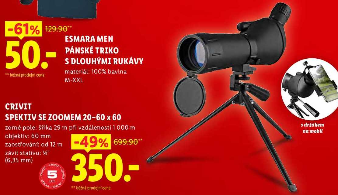 CRIVIT SPEKTIV SE ZOOMEM 20-60 x 60 