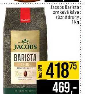 Jacobs Barista zrnková káva různé druhy 1kg