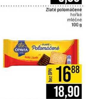 Zlaté polomáčené hořké mléčné 100 g 