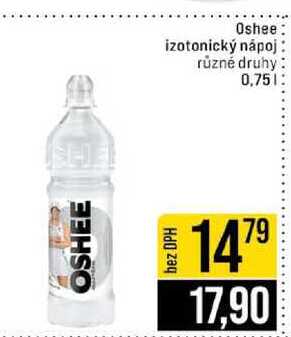 Oshee izotonický nápoj různé druhy 0,75l 