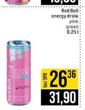 Red Bull energy drink pink green 0.25l