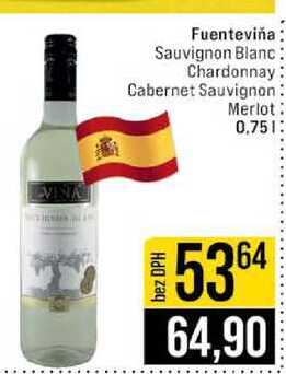Fuenteviňa Sauvignon Blanc Chardonnay Cabernet Sauvignon Merlot 0,75l