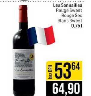 Le Sonneille Les Sonnailles Rouge Sweet Rouge Sec Blanc Sweet 0,75l