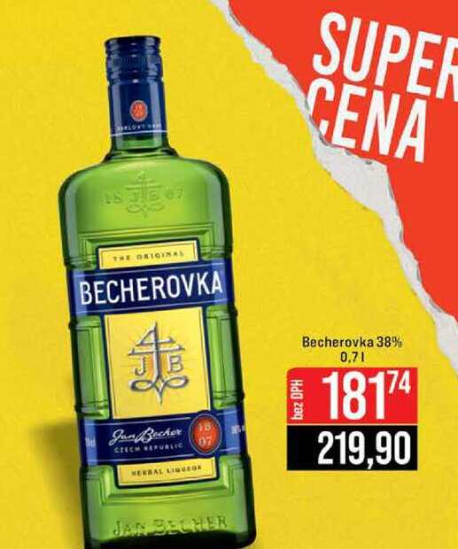 Becherovka 38% 0,7l v akci