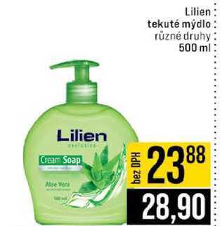 Lilien tekuté mýdlo různé druhy 500 ml