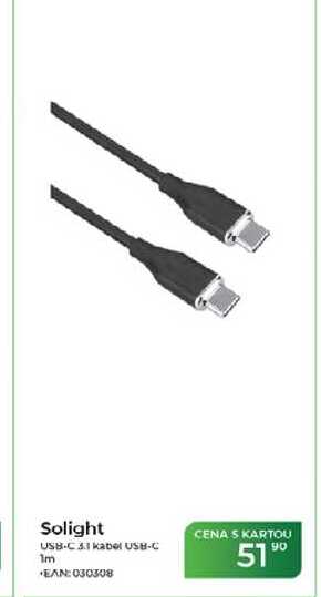 Solight USB-C 3.1 kabel USB-C 1m