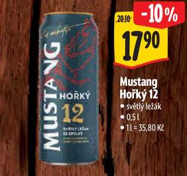 Mustang Hořký 12, 0,5 l