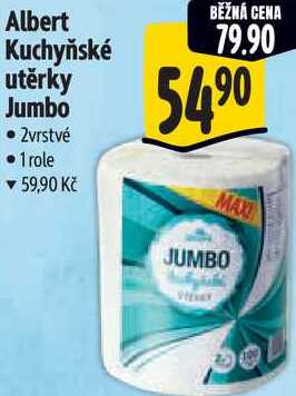 Albert Kuchyňské utěrky Jumbo, 1 role  