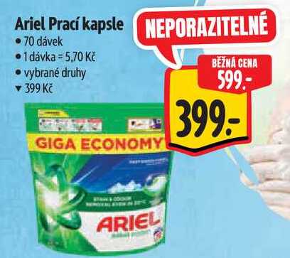 Ariel Prací kapsle, 70 dávek 