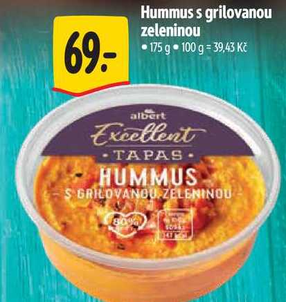 Hummus s grilovanou zeleninou, 175 g 