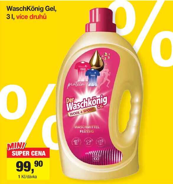 WaschKönig Gel, 3 l