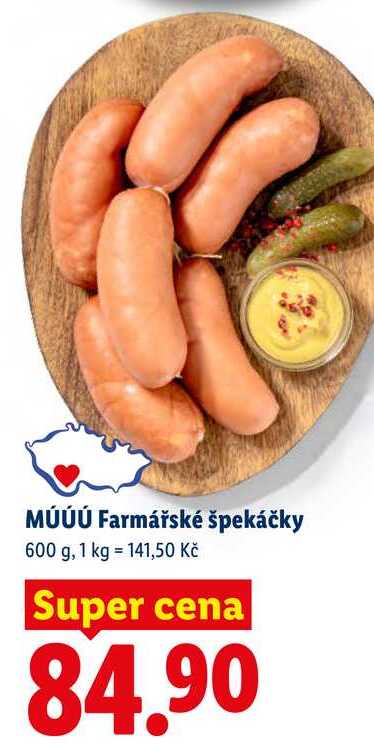 MÚÚÚ Farmářské špekáčky, 600 g