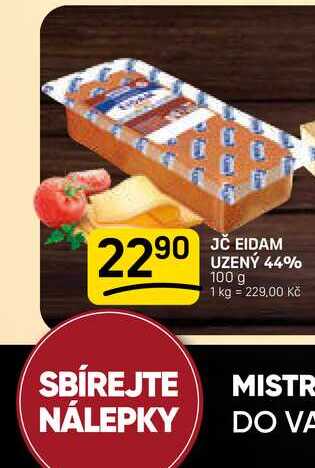JČ EIDAM UZENÝ 44% 100 g