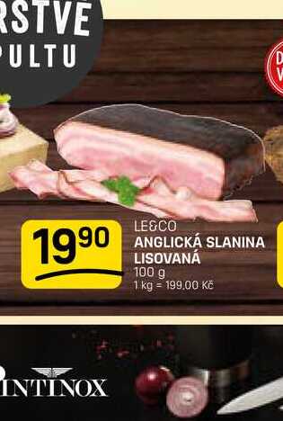 ANGLICKÁ SLANINA LISOVANÁ 100 g