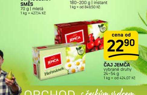 ČAJ JEMČA vybrané druhy 24-54 g