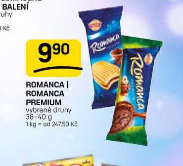 ROMANCA PREMIUM vybrané druhy 38-40 g 