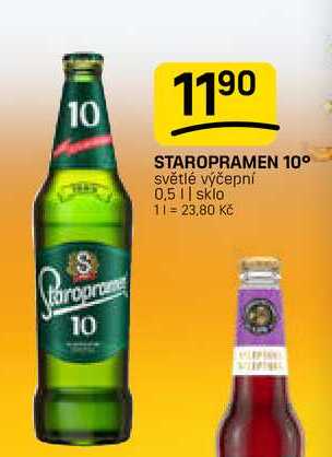 STAROPRAMEN 10° světlé výčepní 0,5l