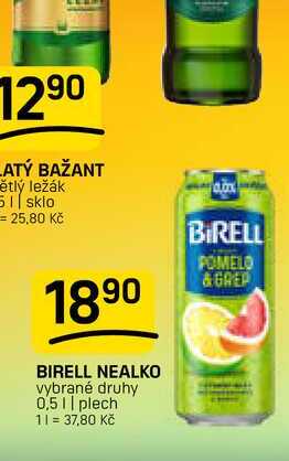 BIRELL NEALKO vybrané druhy 0,5l, plech