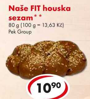 Naše FIT houska sezam, 80 g  