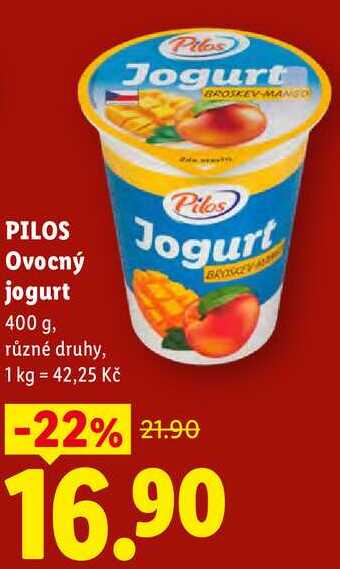PILOS Ovocný jogurt, 400 g