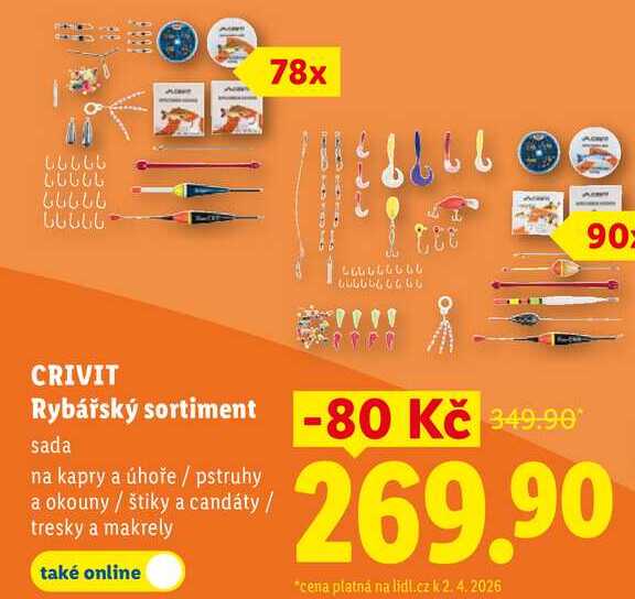 CRIVIT Rybářský sortiment   